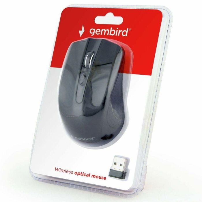 Gembird MUSW-4B-04 Ratón Inalámbrico RF Óptico Ambidextro Oficina 1600 DPI 4 Botones Negro 1 Gembird MUSW-4B-04 Ratón Inalámbrico RF Óptico Ambidextro Oficina 1600 DPI 4 Botones Negro 1