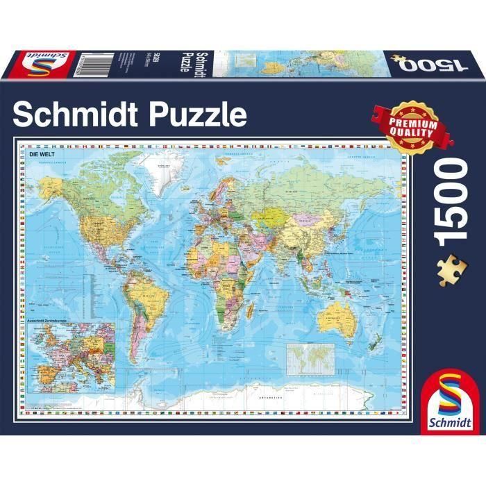 Schmidt Spiele Rompecabezas Planisferio 1500 Piezas Schmidt Spiele Rompecabezas Planisferio 1500 Piezas
