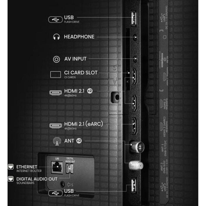 Smart TV Hisense 65A7Q 65" 4K Ultra HD LED HDR D-LED 16