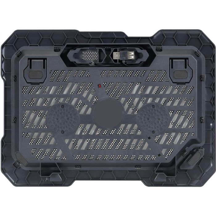 Conceptronic Base Refrigeración Portátiles hasta 15.6" con 2 Ventiladores Ultrasilenciosos, Ajuste de Altura, Antideslizante, Alimentación USB 3 Conceptronic Base Refrigeración Portátiles hasta 15.6" con 2 Ventiladores Ultrasilenciosos, Ajuste de Altura, Antideslizante, Alimentación USB 3