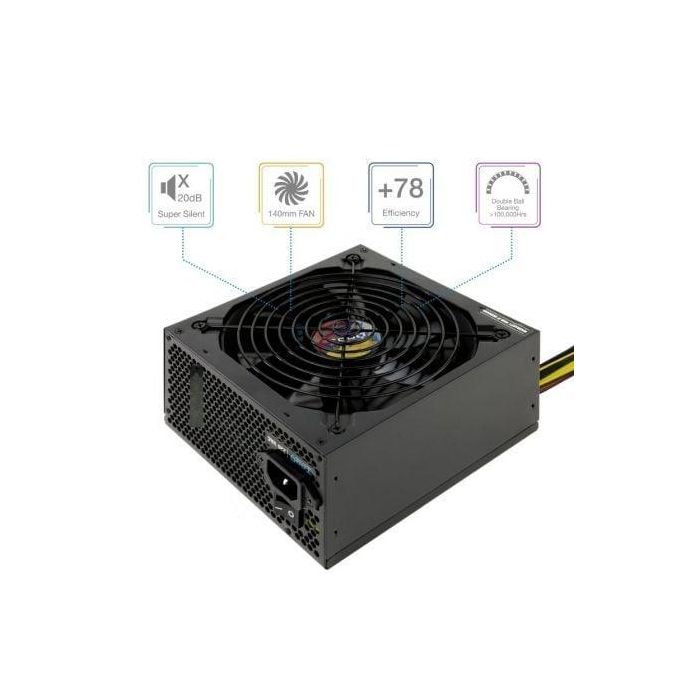 TooQ TQAPOLO-650SP Fuente de Alimentación ATX 650W con PFC Activo, Ventilador silencioso 140mm, Crossfire SLI TooQ TQAPOLO-650SP Fuente de Alimentación ATX 650W con PFC Activo, Ventilador silencioso 140mm, Crossfire SLI