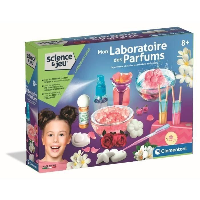 Clementoni Science & Jeu - Mi Laboratorio de Perfumes, Kit Científico para Crear Fragancias Originales, Juego Educativo para Niños