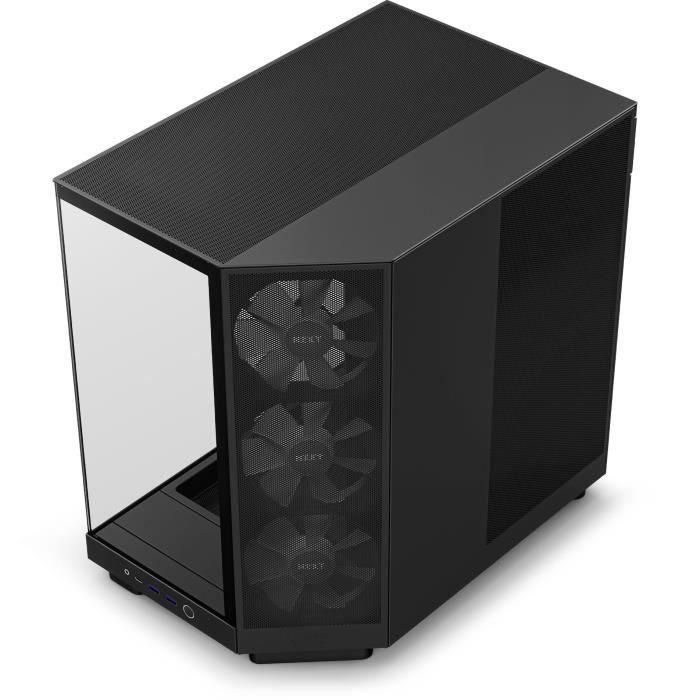 NZXT H6 Air Flow Midi Tower Negro - CC-H61FB-R1 - Ventiladores 3x120mm, Compatibilidad ATX/microATX/Mini-ITX, Vidrio Templado 2