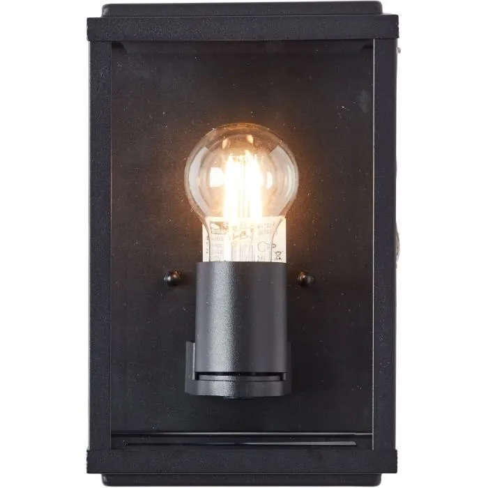 Brilliant Aplique de exterior Gaia 60W Negro Metal y Vidrio 4