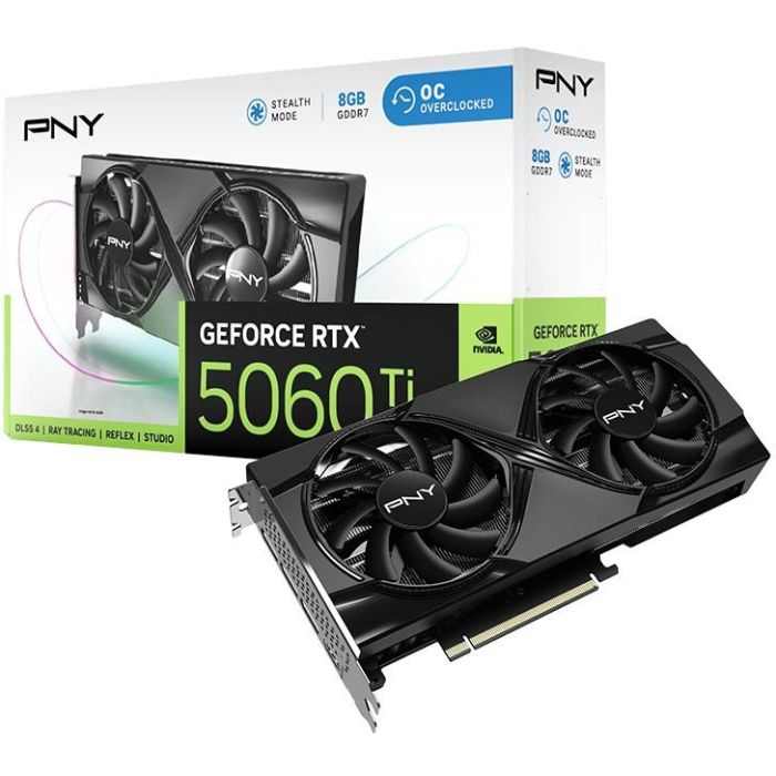 PNY Tarjeta Gráfica NVIDIA GeForce RTX 5060 Ti OC 8GB GDDR7 9 PNY Tarjeta Gráfica NVIDIA GeForce RTX 5060 Ti OC 8GB GDDR7 9