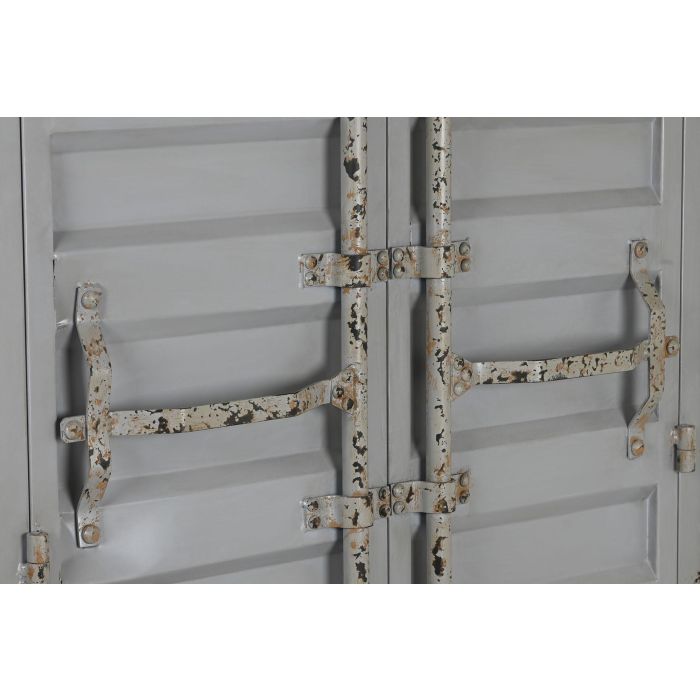 DKD Home Decor Botellero Vintage Gris Metal y MDF 41 x 157.5 x 76.5 cm 6