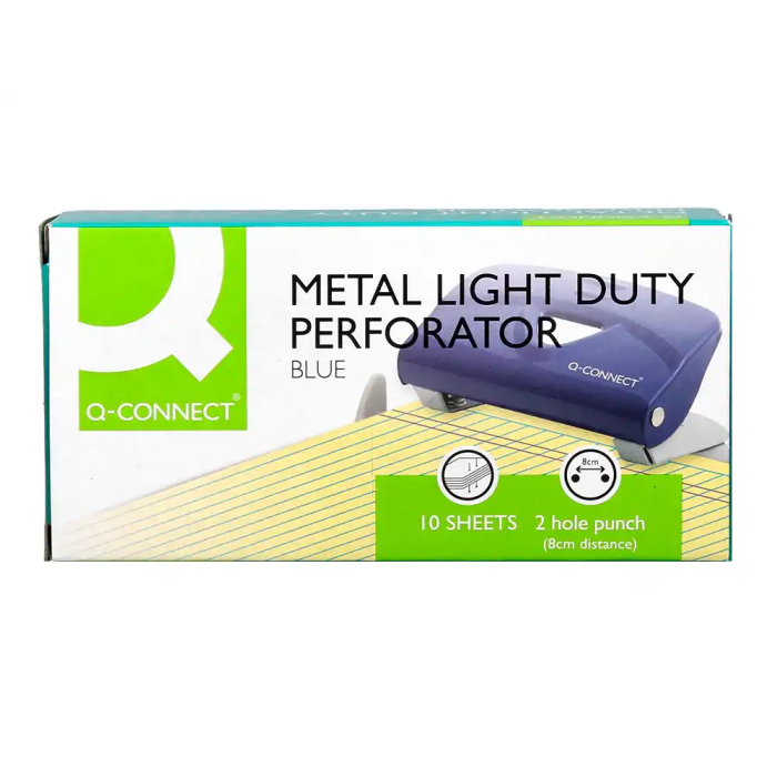 Q-connect Taladrador KF14215 Azul Abertura 1 mm Capacidad 10 Hojas 6