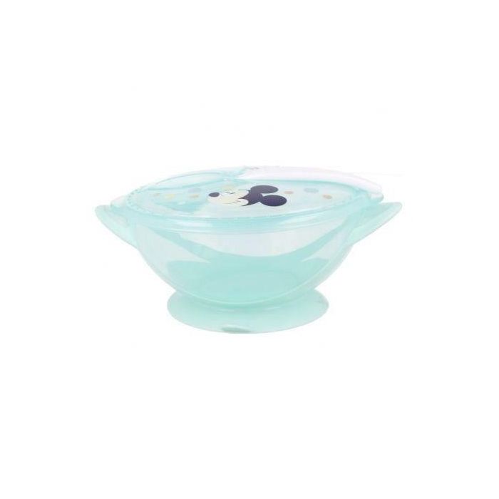 Thermobaby STO8412497130313 Bol hermético infantil con ventosa y cuchara, diseño Mickey, +10 meses 1
