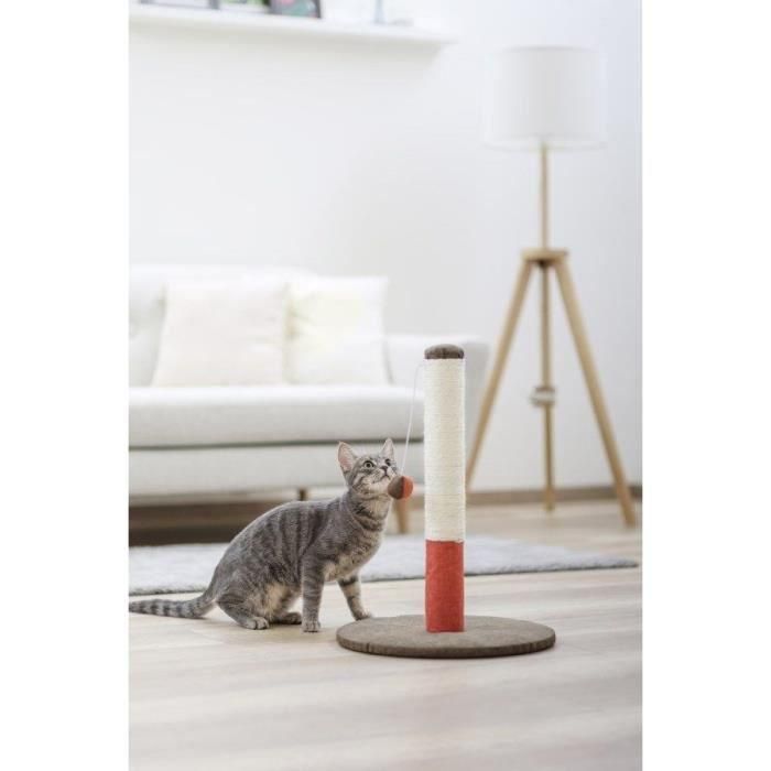 KERBL Cat tree Opal Basic - 37x37x50cm - Burdeos y marrón 2