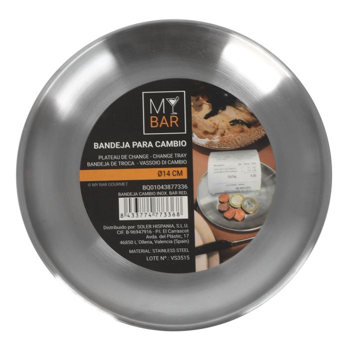My Bar Bandeja Cambio Inox. Bar Red. 14 cm x 1.5 cm x 14 cm (24 Unidades) 1