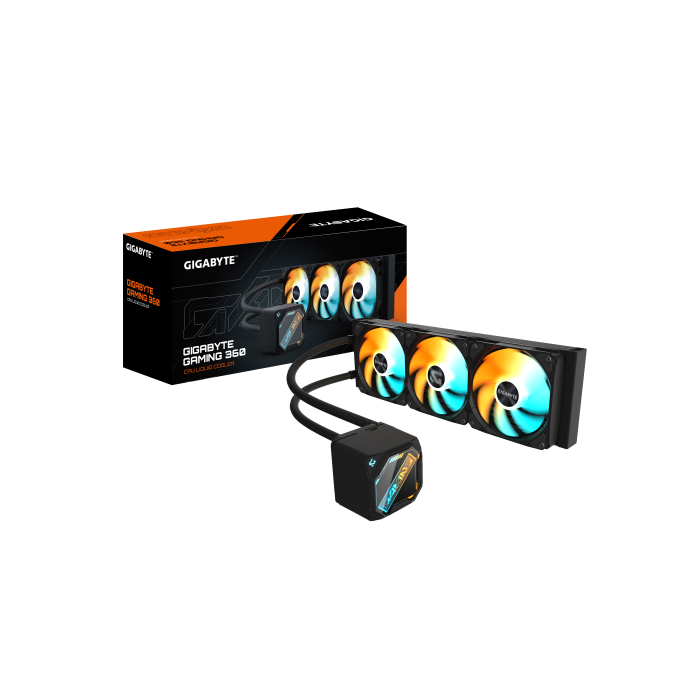Gigabyte Refrigeración Líquida Gaming 360 ARGB con 3x120mm Ventiladores para CPUs de Alto Rendimiento