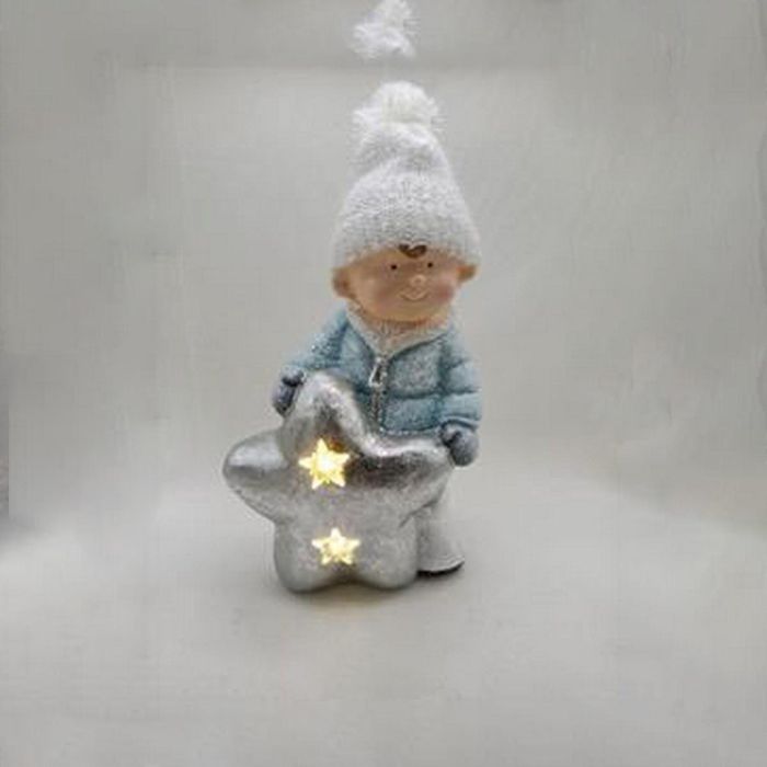 Figura Navidad Moderna DKD Home Decor Plateado Blanco 18.5 x 39.5 x 25.5 cm (2 Unidades) Figura Navidad Moderna DKD Home Decor Plateado Blanco 18.5 x 39.5 x 25.5 cm (2 Unidades)