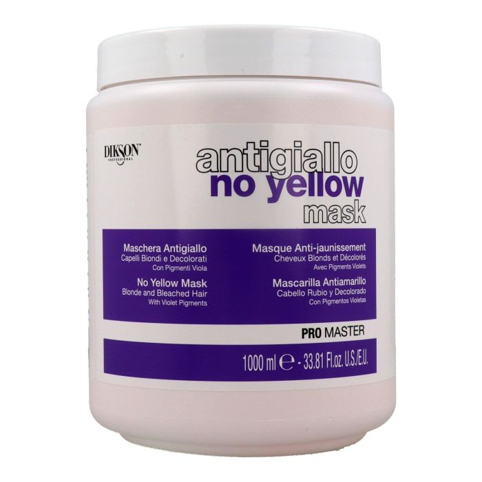 Dikson Promaster Mascarilla Anti Amarillo para Cabello Rubio y Decolorado 1000 ml