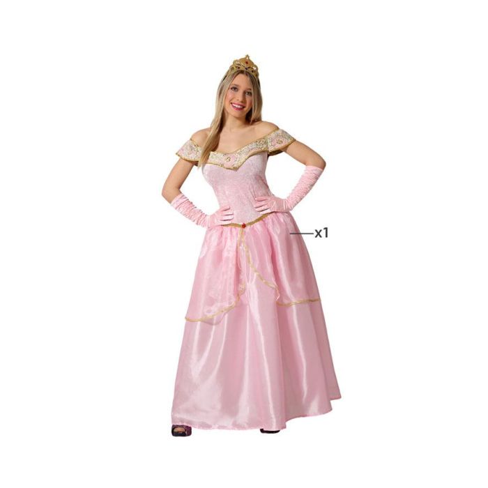 Disfraz Princesa Rosa Mujer Adulto Vestido M-L Disfraz Princesa Rosa Mujer Adulto Vestido M-L