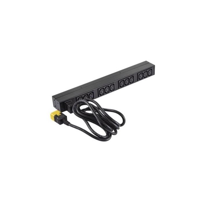 APC AP9565 Rack PDU Basic 1HE 230V Monofásico 12 Salidas C13 Horizontal/Vertical Negro 20