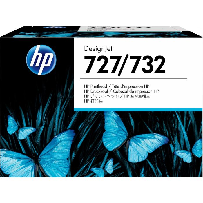 HP B3P06A Cabezal Impresión DesignJet 727 Original Negro Mate/Color para T920, T1500, T1600 Series