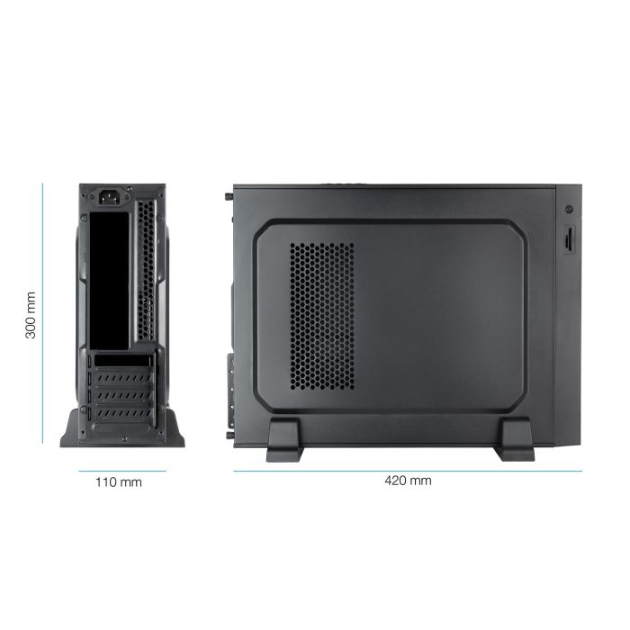 TOOQ CAJA SLIM MATX TQC-3008U3CD 500W LECTOR TARJETAS 3