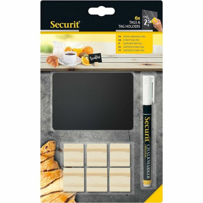 Pizarra Securit Con soporte Set 9 x 10,5 cm 6 Unidades 4