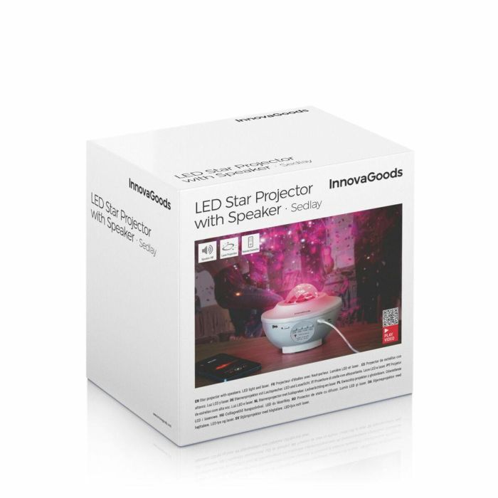 Proyector LED de Estrellas con Altavoz Sedlay InnovaGoods 1 Proyector LED de Estrellas con Altavoz Sedlay InnovaGoods 1