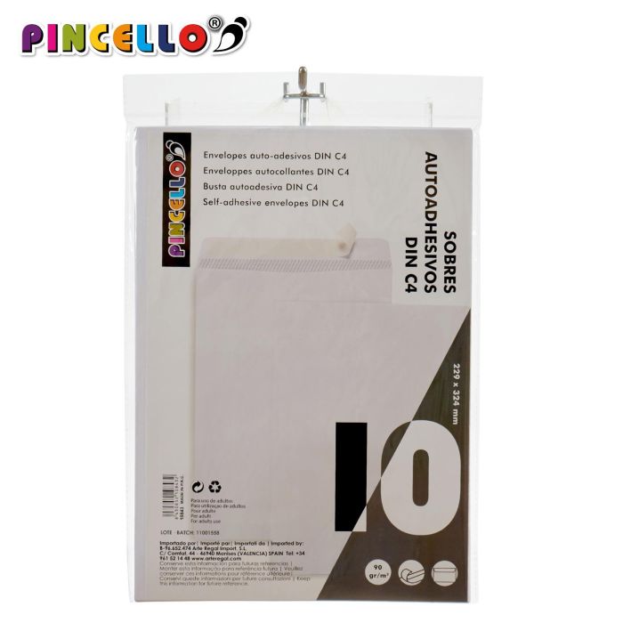 Sobre Din C4 10 Piezas Pincello 23X1CM (48 Unidades) 1 Sobre Din C4 10 Piezas Pincello 23X1CM (48 Unidades) 1