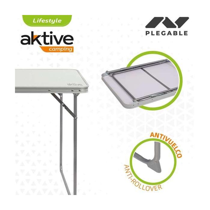 Conjunto de Mesa con 2 Sillas Aktive Plegable De acampada 1