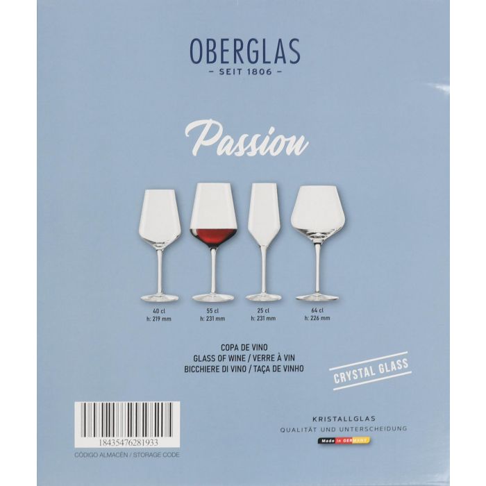 Inde Set 6 Copas de Vino Oberglas Passion 55 cl 5