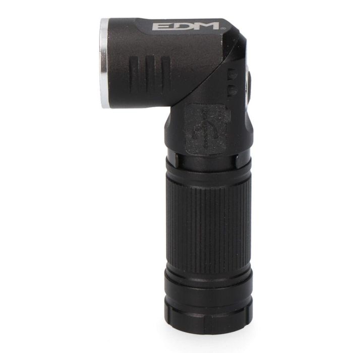Edm Linterna Mini LED 8W 450lm, Cuerpo Aluminio, Cabezal Direccionable 90°, USB-C Recargable, Base Magnética, IP44 5 Edm Linterna Mini LED 8W 450lm, Cuerpo Aluminio, Cabezal Direccionable 90°, USB-C Recargable, Base Magnética, IP44 5