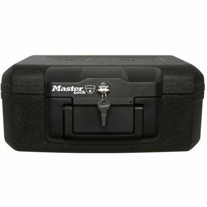 Master Lock Caja fuerte ignífuga transportable de 5L para documentos, USB y soportes multimedia, con cerradura de llave, negra. 1 Master Lock Caja fuerte ignífuga transportable de 5L para documentos, USB y soportes multimedia, con cerradura de llave, negra. 1