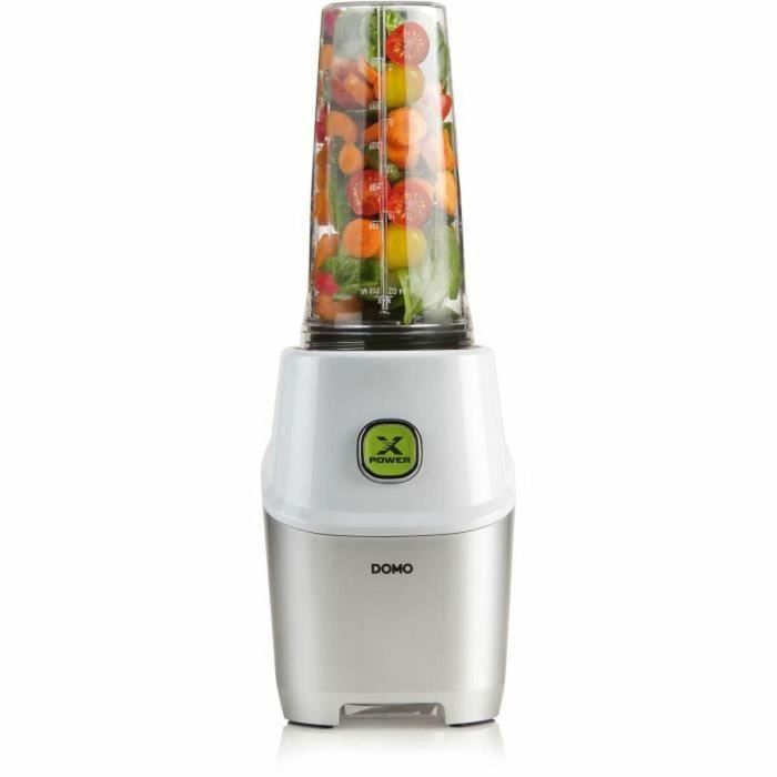 DOMO DO700BL Extractor de Nutrientes X Power 900W con Función Licuadora y 2 Botellas (300ml/600ml) - Blanco DOMO DO700BL Extractor de Nutrientes X Power 900W con Función Licuadora y 2 Botellas (300ml/600ml) - Blanco