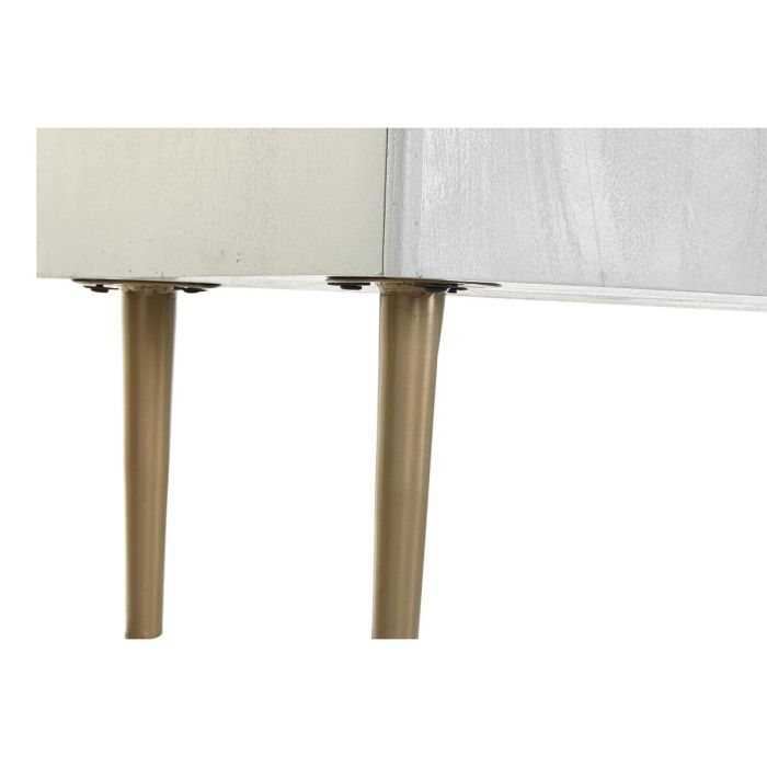 Consola DKD Home Decor Blanco Multicolor Dorado Metal Hierro Madera de mango 30 x 40 cm 90 x 45 x 74 cm 2