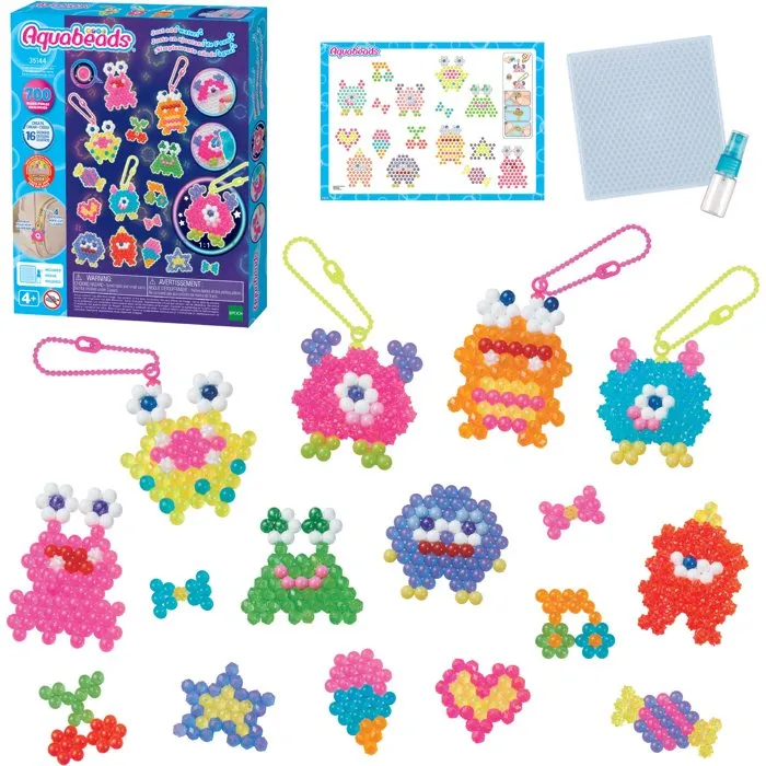 Aquabeads Kit Monstruos Divertidos - 700 Cuentas de Agua para Niños a partir de 4 Años, AQU5054131351444