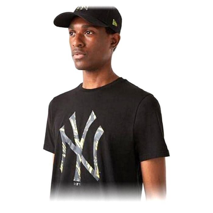Camiseta de Manga Corta Hombre New Era NY Yankees MLB Talla XL Negro 2 Camiseta de Manga Corta Hombre New Era NY Yankees MLB Talla XL Negro 2