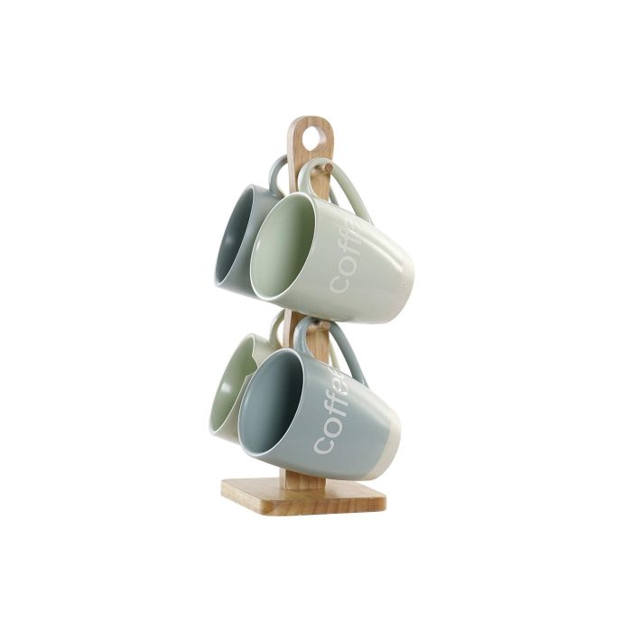 Mug Scandi DKD Home Decor Verde Menta Azul 9 x 10.5 x 11.5 cm Set de 4 (2 Unidades) Mug Scandi DKD Home Decor Verde Menta Azul 9 x 10.5 x 11.5 cm Set de 4 (2 Unidades)