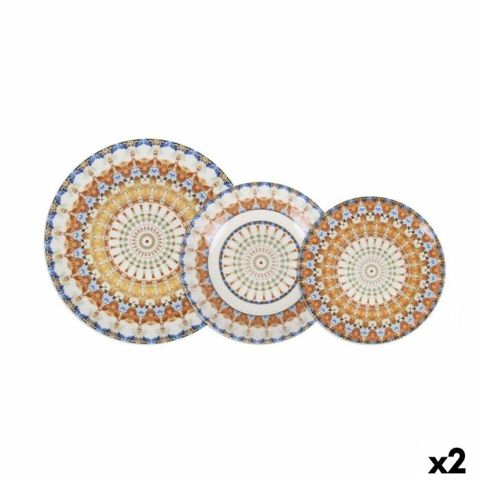 Set de Vajilla Santa Clara Corintia 18 Piezas Porcelana (2 Unidades) Set de Vajilla Santa Clara Corintia 18 Piezas Porcelana (2 Unidades)