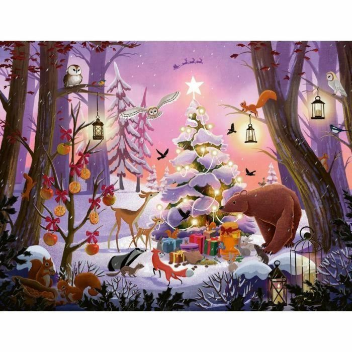 Puzzle Ravensburger NAVIDAD EN EL BOSQUE 2000 Piezas 1