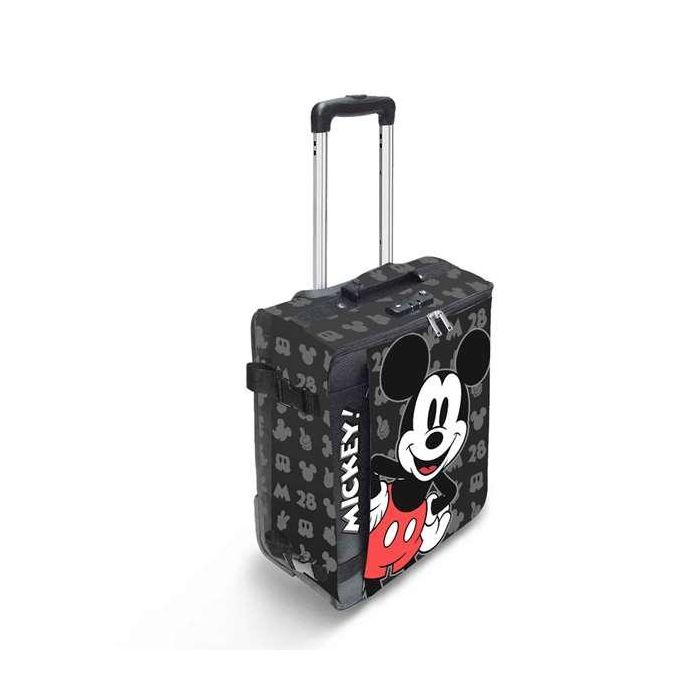 Karactermania Maleta de Cabina Plegable Mickey Mouse Surprise Negra Poliéster 35x20x55 cm