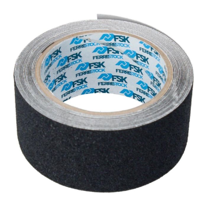 Cinta Adhesiva Ferrestock 5 m x 50 mm Negro Antideslizante 4 Cinta Adhesiva Ferrestock 5 m x 50 mm Negro Antideslizante 4