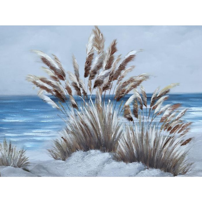 Cuadro Mediterraneo DKD Home Decor Azul Beige 3.8 x 80 x 120 cm (2 Unidades) 3