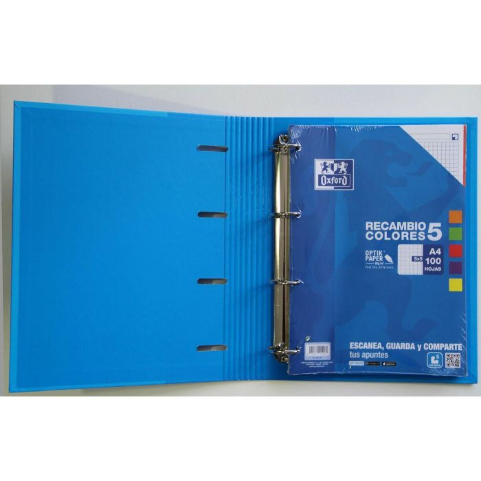 Pack de Archivadores Carpeblock con Recambio Oxford Classic EuropeanBinder 400075372/ A4+/ 100 Hojas/ 10 Unidades/ Colores Surtidos 4 Pack de Archivadores Carpeblock con Recambio Oxford Classic EuropeanBinder 400075372/ A4+/ 100 Hojas/ 10 Unidades/ Colores Surtidos 4