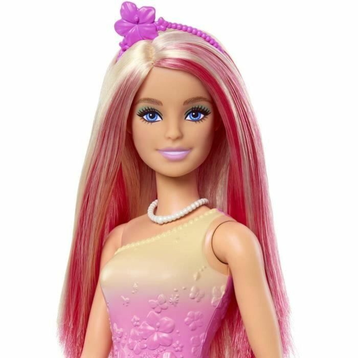 Barbie HRR08 Muñeca Princesa Dreamtopia con Pelo Rosa y Rubio, Falda de Mariposas, Accesorios para Niños +3 años 5 Barbie HRR08 Muñeca Princesa Dreamtopia con Pelo Rosa y Rubio, Falda de Mariposas, Accesorios para Niños +3 años 5