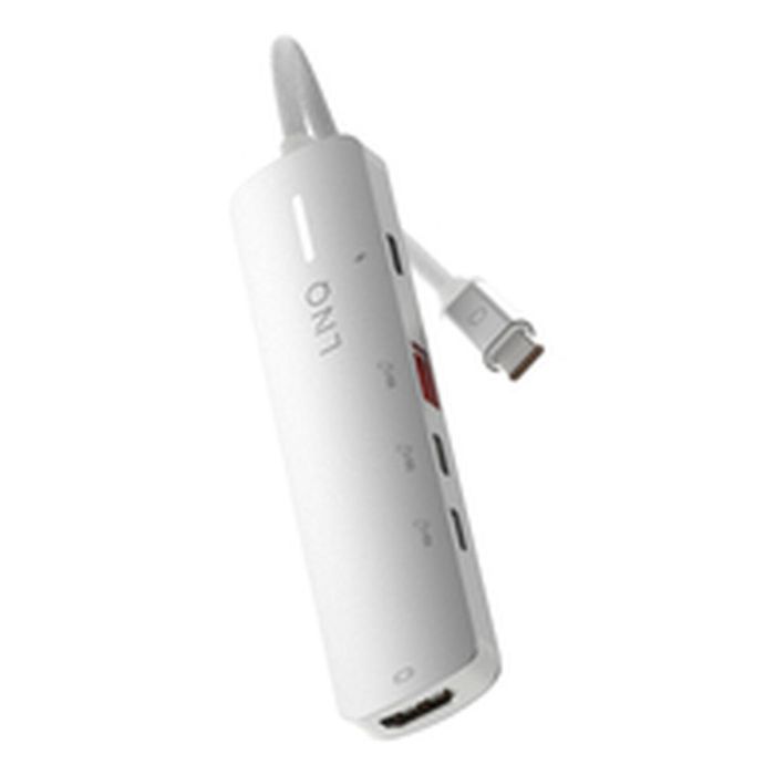 Hub USB Linq Byelements LQ49051 Blanco Gris 20