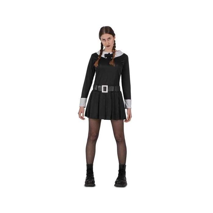 Disfraz niña siniestra vestido y cinturón talla XXXL Disfraz niña siniestra vestido y cinturón talla XXXL
