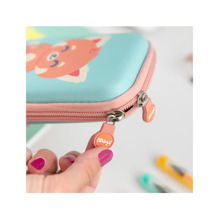 Wondee Funda para Disco Duro 2.5" Panda Rojo Estuche Tecnológico Resistente e Impermeable 5