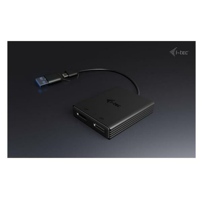 Cable USB i-Tec CADUAL4KDP Negro Cable USB i-Tec CADUAL4KDP Negro
