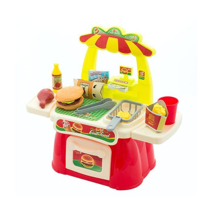 Juego de Comida Rápida con Accesorios Junior Knows 2 Juego de Comida Rápida con Accesorios Junior Knows 2
