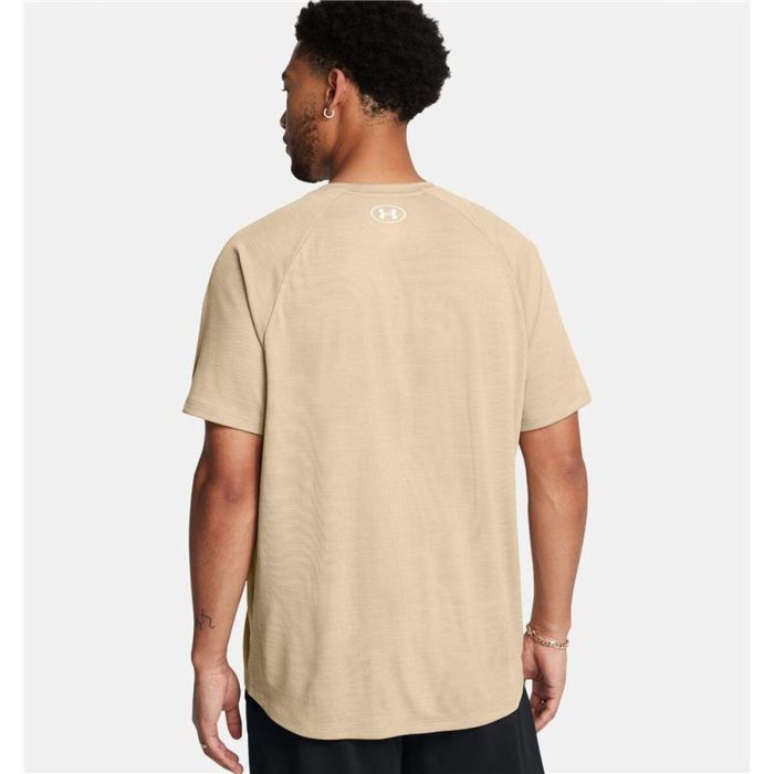 Camiseta de Manga Corta Hombre Under Armour Tech Textured SS Beige 11-12 Años