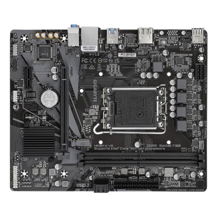 Placa Base Gigabyte H610M K V2 3