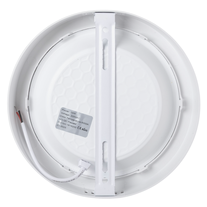 Plafón de Superficie LED 100Lm/W 12W 1200Lm 6000ºK IP20 [HO-PLC-12W-1200LM-CW] 4