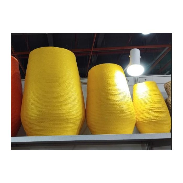 Macetero Urban DKD Home Decor Amarillo 30 x 60 x 30 cm Set de 3 2 Macetero Urban DKD Home Decor Amarillo 30 x 60 x 30 cm Set de 3 2