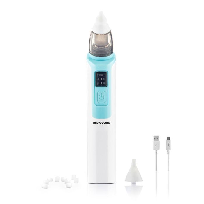 Aspirador Nasal Recargable para Bebés Nizi InnovaGoods 2 Aspirador Nasal Recargable para Bebés Nizi InnovaGoods 2